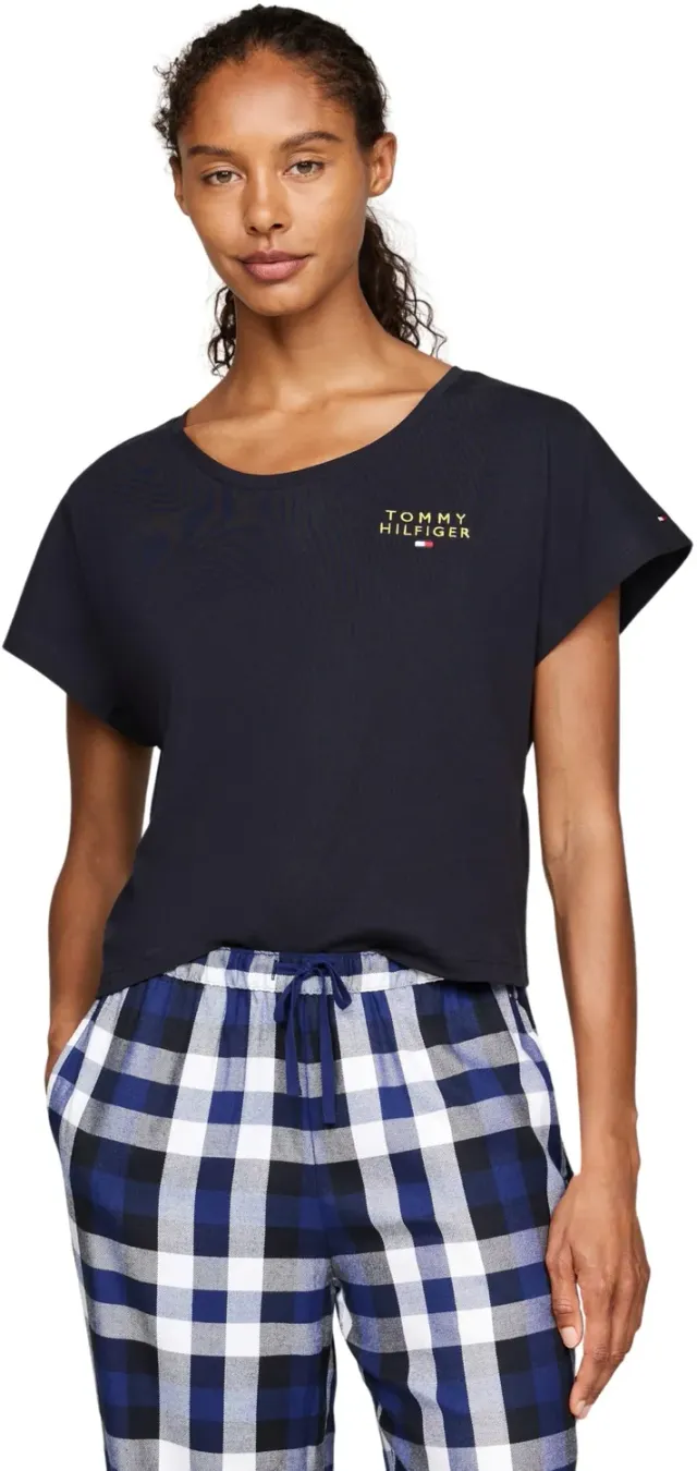 Tommy Hilfiger Gold Embroidery t-shirt donna cotone taglia S