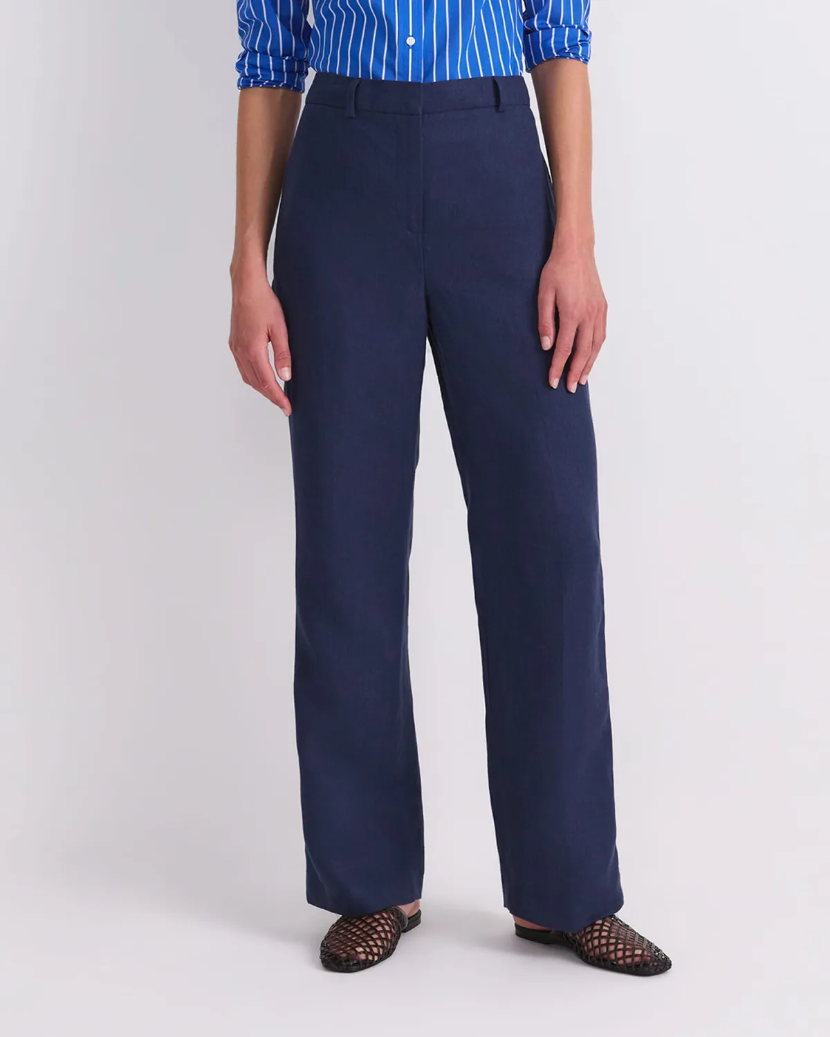 Sportscraft Freya Straight Linen pantaloni lino 100%