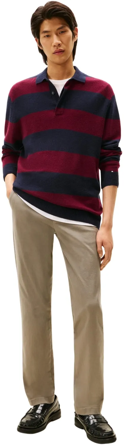 Tommy Hilfiger Brushed Twill chino uomo straight fit spazzolato