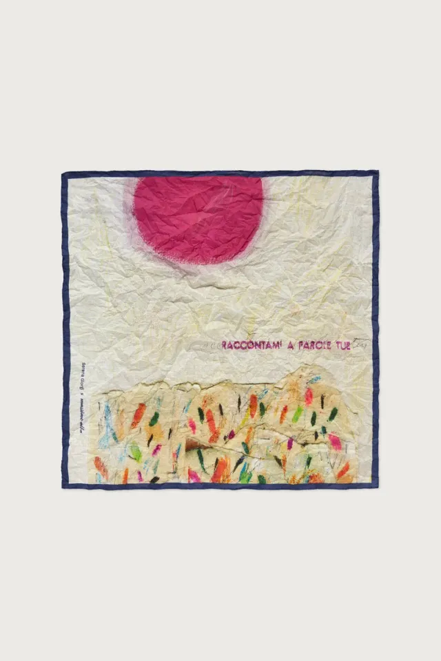 Massimo Alba Hanky1 fazzoletto blue massaua geometrico