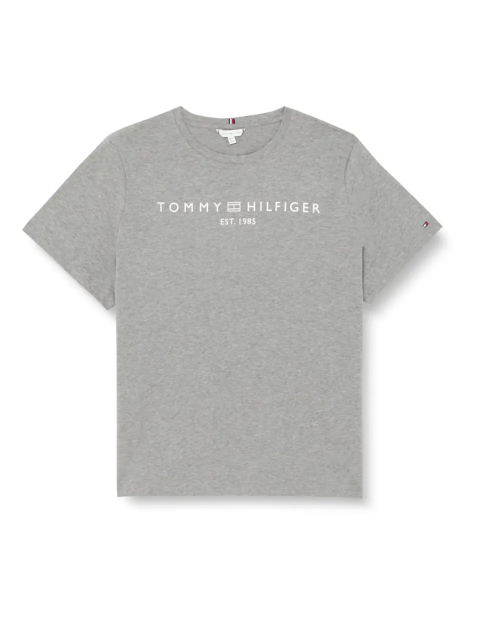 Tommy Hilfiger Curve Regular Logo t-shirt donna grigio taglia 50
