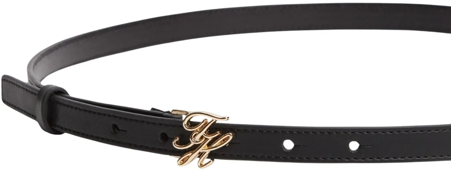 Tommy Hilfiger Th Script Cintura Donna 95cm Nera