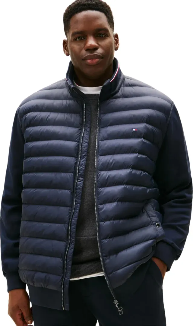 Tommy Hilfiger BT-Mix Media MW0MW43059 felpa 5XL blu navy zip