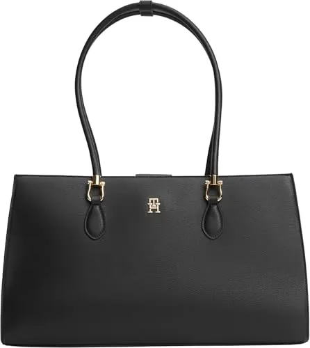 Tommy Hilfiger Grace Satchel AW0AW18750 Borsa Nera