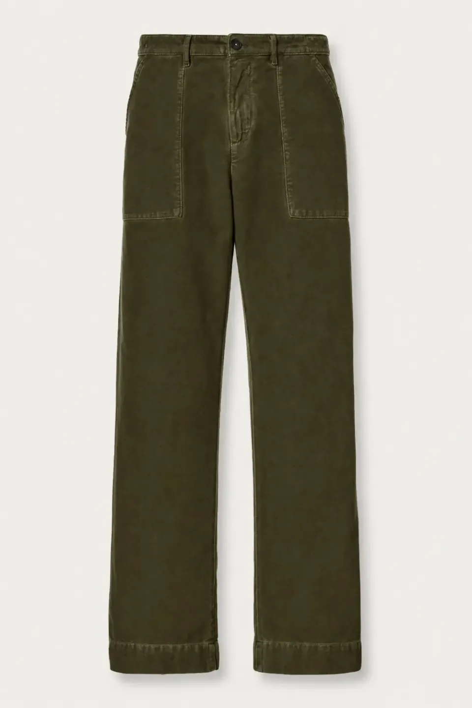 Massimo Alba New Regata cargo uomo verde moleskine cotone