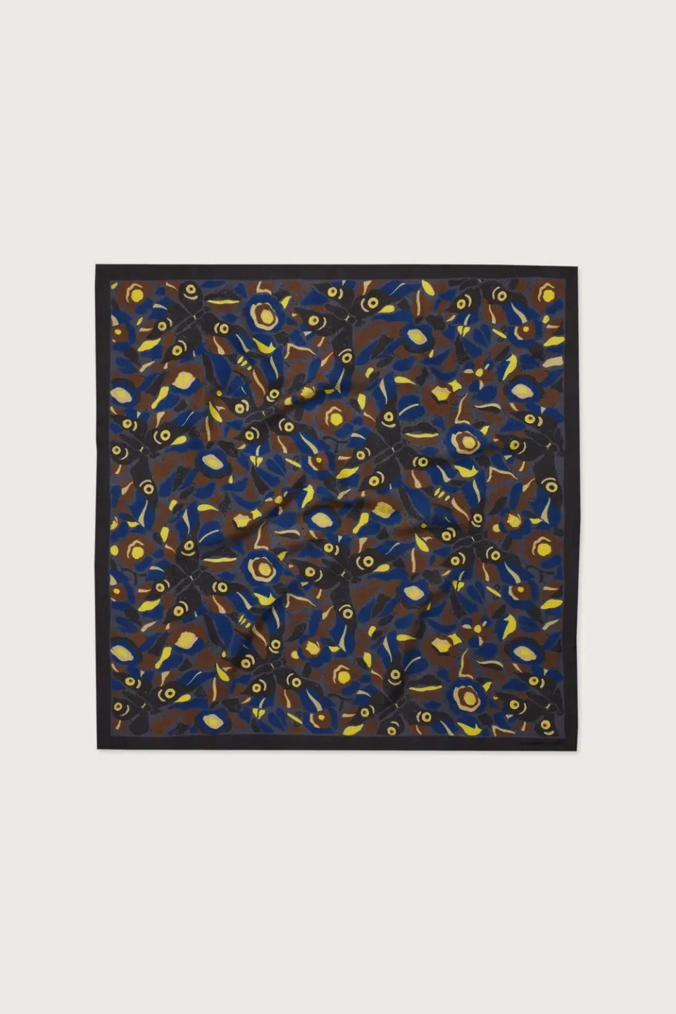 Massimo Alba Bandana bandana blu farfalle cashmere