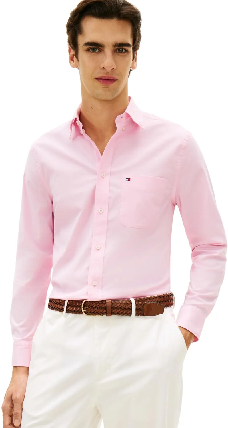 Tommy Hilfiger Light Oxford MW0MW42287 Camicia uomo cotone