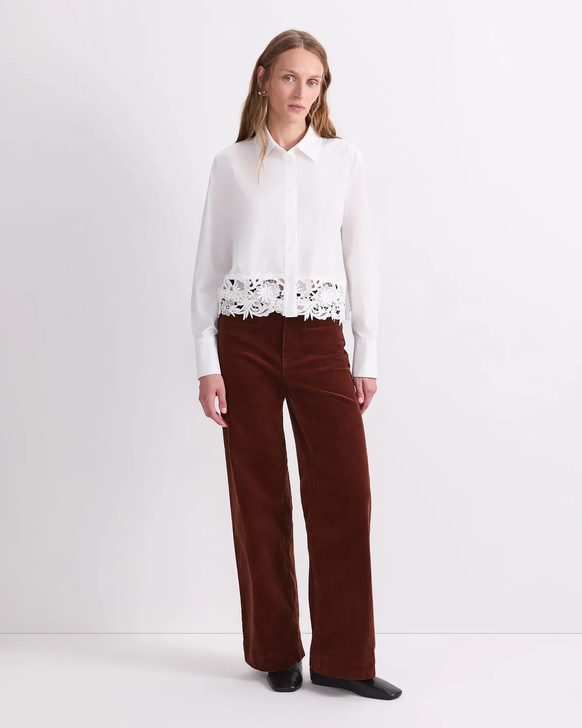 Sportscraft Gracie camicia donna pizzo manica lunga
