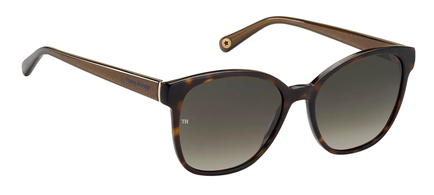 Tommy Hilfiger TH 1811/S occhiali da sole avana scuro sfumato