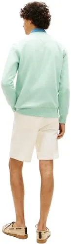 Tommy felpa logo uomo verde Crushed Mint L girocollo