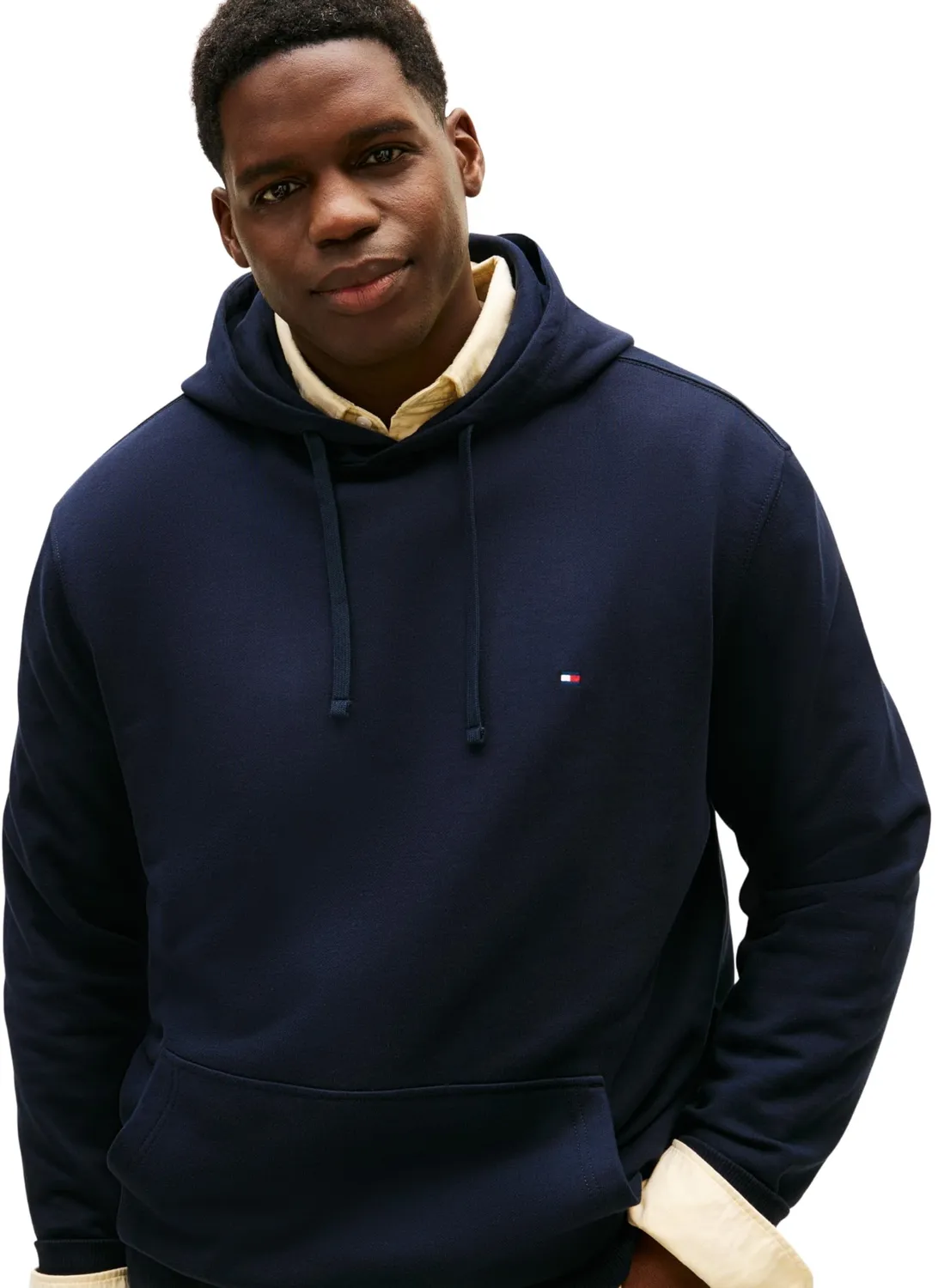 Tommy Hilfiger BT-Essential Terry MW0MW43004 Felpa con Cappuccio Nero