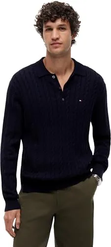 Tommy Hilfiger Classic Cable MW0MW41955 polo unisex L cotone