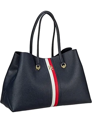 Tommy Hilfiger TH Emblem Workbag Corp borsa blu Space Blue