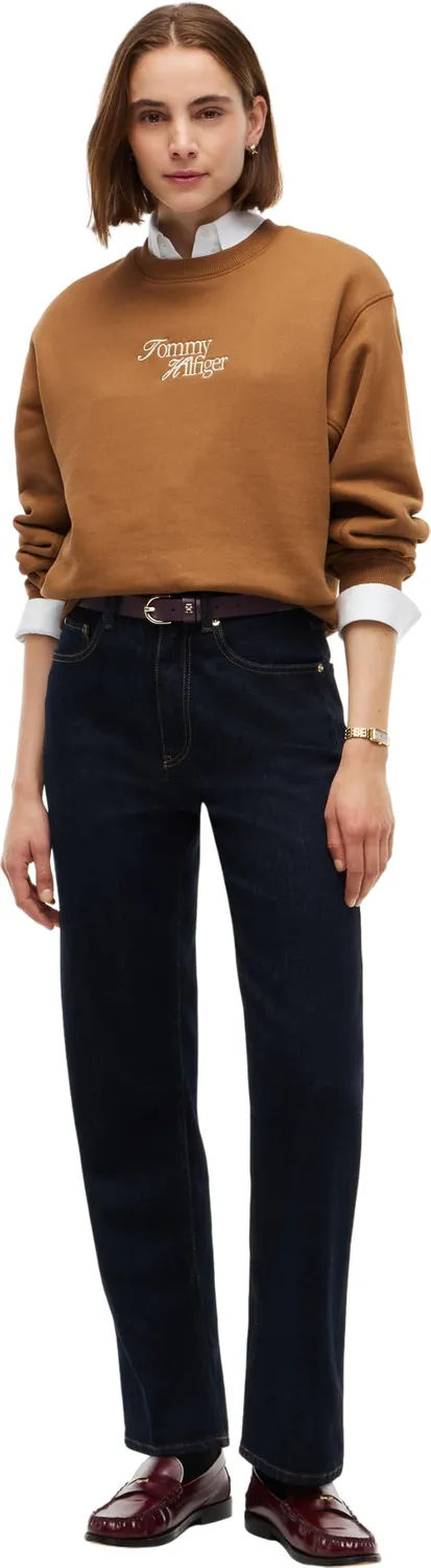 Tommy Hilfiger Script WW0WW51598 felpa donna girocollo