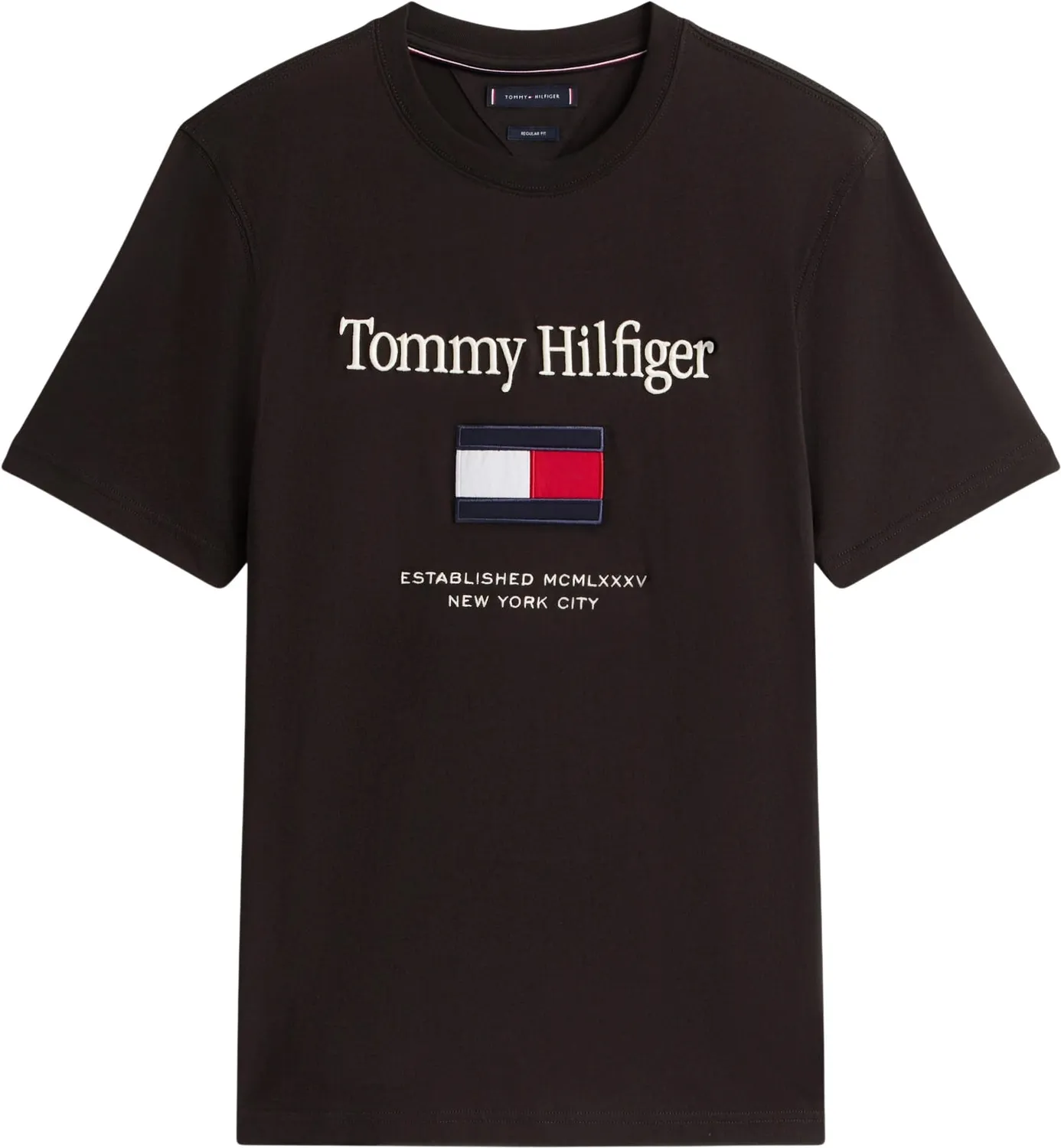 Tommy Hilfiger Flag MW0MW42736 maglietta uomo M ricamo