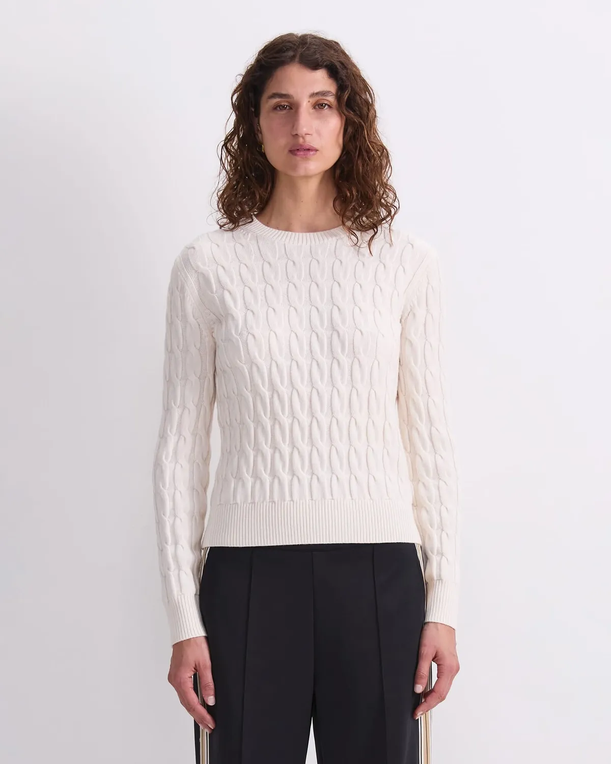 Sportscraft Merino Cable Sweater maglione lana merino